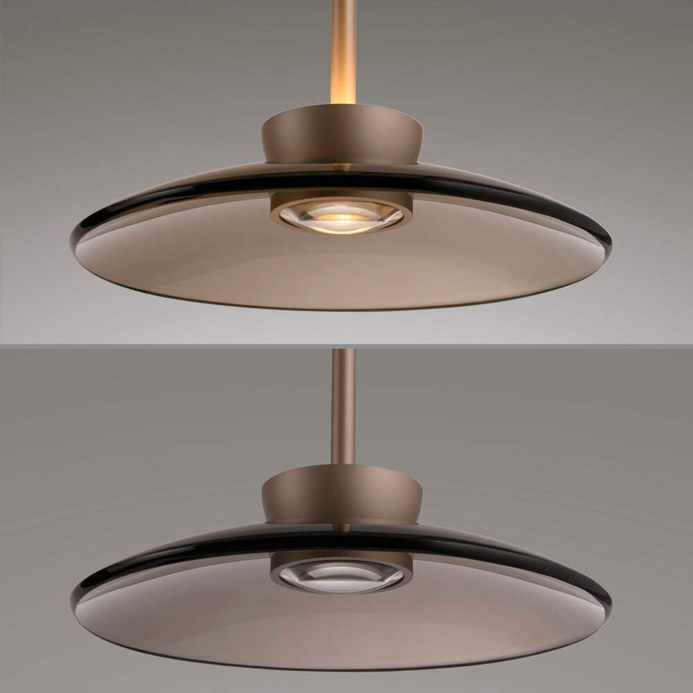 Illuminazione Paul Neuhaus Moon Lampada a sospensione LED Bronzo, 2-Luci