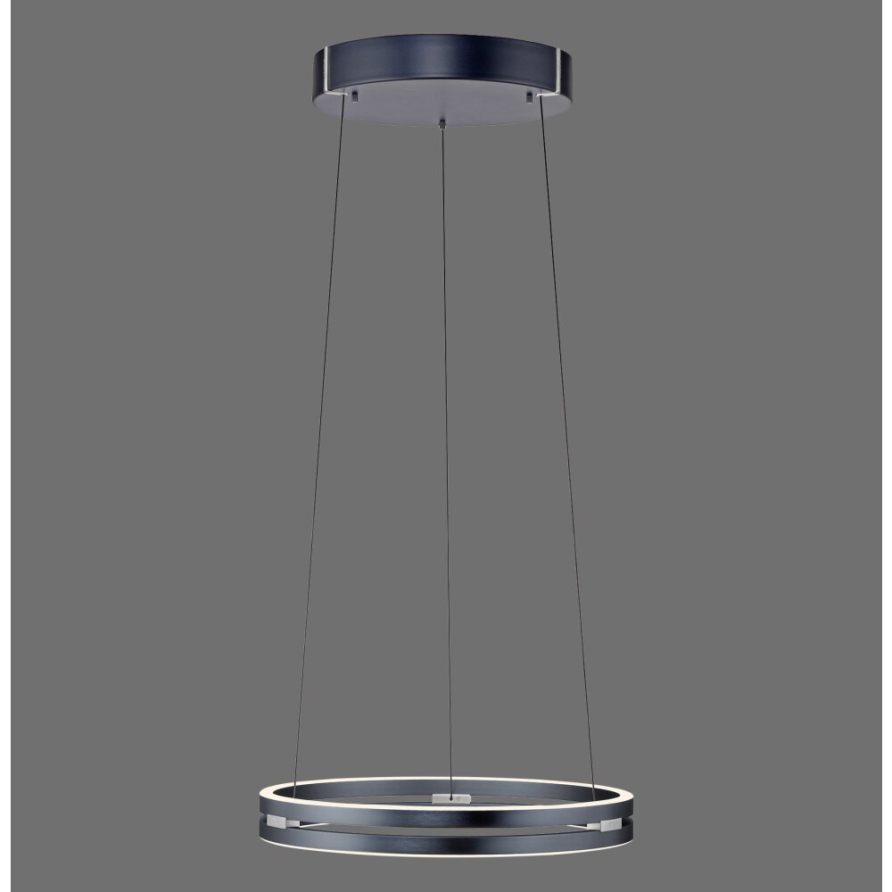 Illuminazione Paul Neuhaus E-Loop Lampada a sospensione LED Grigio, 2-Luci, Telecomando main product photo