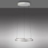 Illuminazione Paul Neuhaus E-Loop Lampada a sospensione LED Argento, 2-Luci, Telecomando
