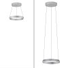 Illuminazione Paul Neuhaus E-Clipse Lampada a sospensione LED Argento, 2-Luci, Telecomando