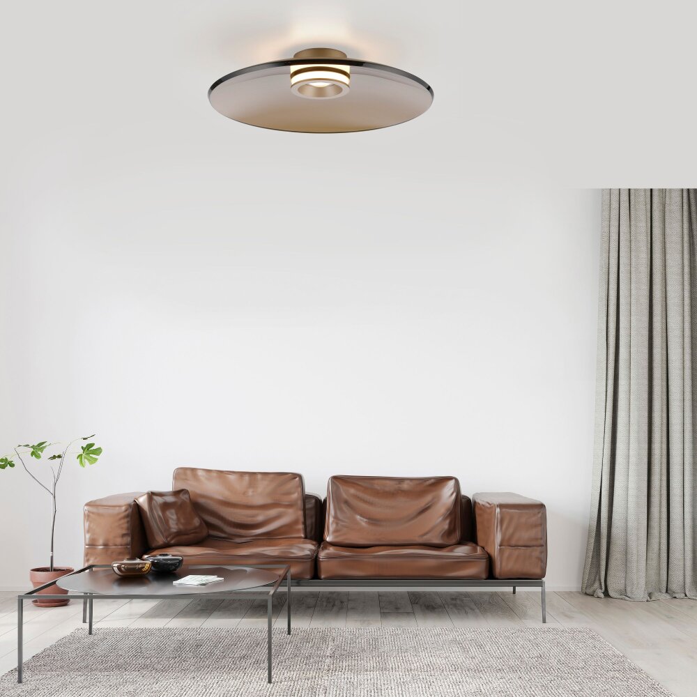 Illuminazione Paul Neuhaus Moon Plafoniera LED Bronzo, 2-Luci