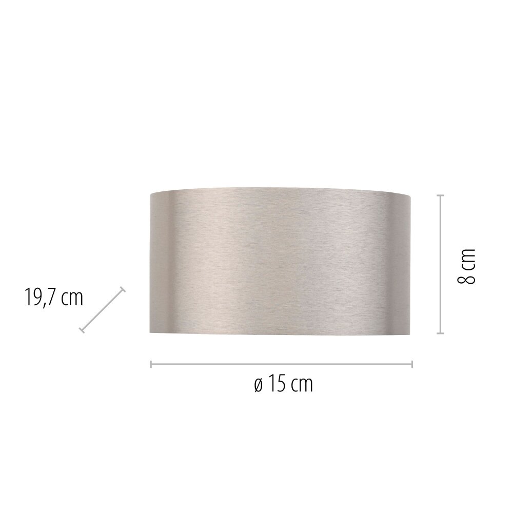 Illuminazione Paul Neuhaus Clipse Applique LED Argento, 2-Luci