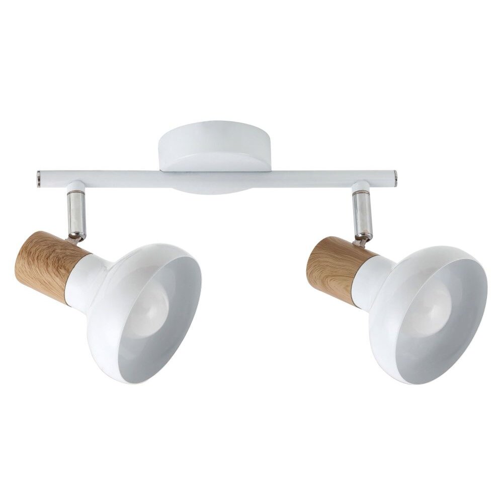 Illuminazione Rabalux Holly Plafoniera Legno scuro, Bianco, 2-Luci main product photo