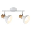 Illuminazione Rabalux Holly Plafoniera Legno scuro, Bianco, 2-Luci
