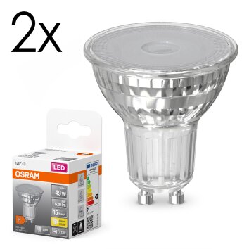 Illuminazione Osram GU10 6.5 Watt Bianco caldo 620 Lumen Illuminazione Osram GU10 6.5 Watt Bianco caldo 620 Lumen