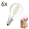 Illuminazione Osram E14 LED 4 Watt Bianco caldo 470 Lumen