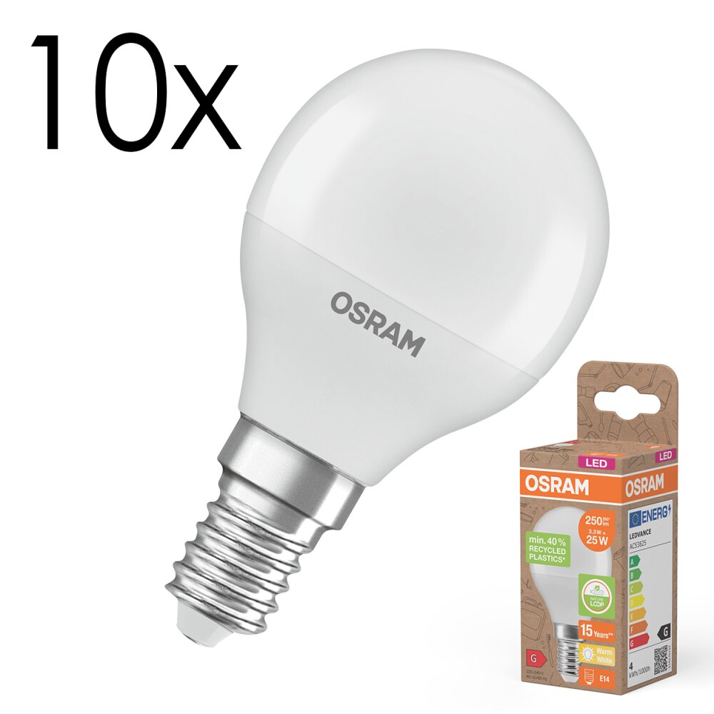 Illuminazione Osram E14 3.3 Watt Bianco caldo 250 Lumen main product photo