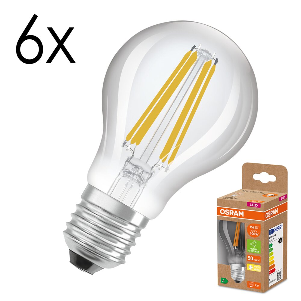 Illuminazione Osram E27 7.2 Watt Bianco caldo 1521 Lumen main product photo