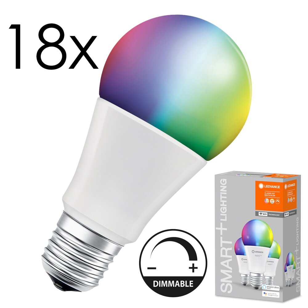 Illuminazione Ledvance E27 LED 9 Watt CCT (Regolabile) dimmerabile 806 Lumen main product photo