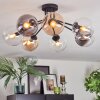 Gastor Plafoniera, Lampada a sfera Ambrato, Chiaro, Grigio fumo, 7-Luci