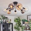 Gastor Plafoniera, Lampada a sfera Ambrato, Chiaro, Grigio fumo, 7-Luci