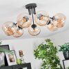 Koyoto Plafoniera, Lampada a sfera Ambrato, 7-Luci