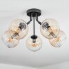 Koyoto Plafoniera, Lampada a sfera 52 cm Ambrato, Chiaro, 5-Luci