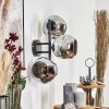 Ripoll Lampada a sfera, Applique Cromo, Grigio fumo, 3-Luci