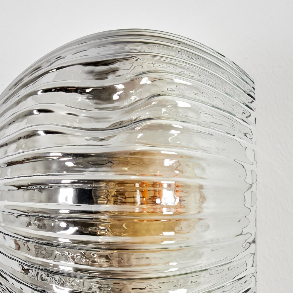 Ripoll Lampada a sfera, Applique Cromo, Chiaro, Grigio fumo, 3-Luci