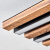 Tandragee Plafoniera, Panel LED Aspetto del legno, Nero, 1-Luce
