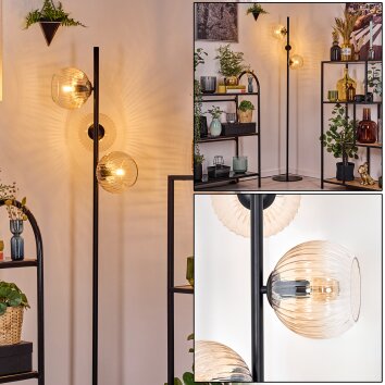 Koyoto Lampada da terra 31 cm Ambrato, Chiaro, 3-Luci