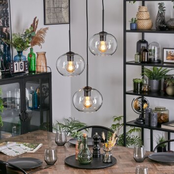 Apedo Lampadario a sospensione, Lampada a sospensione, Lampada a sospensione a cluster Chiaro, 3-Luci