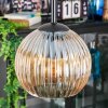 Koyoto Lampadario a sospensione, Lampada a sfera, Lampada a sospensione a cluster Ambrato, 4-Luci
