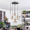 Koyoto Lampadario a sospensione, Lampada a sfera, Lampada a sospensione a cluster Ambrato, 4-Luci