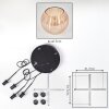 Koyoto Lampadario a sospensione, Lampada a sfera, Lampada a sospensione a cluster Ambrato, 4-Luci