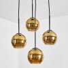 Koyoto Lampadario a sospensione, Lampada a sfera, Lampada a sospensione a cluster Oro, 4-Luci Koyoto Lampadario a sospensione, Lampada a sfera, Lampada a sospensione a cluster Oro, 4-Luci