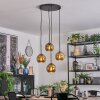 Koyoto Lampadario a sospensione, Lampada a sfera, Lampada a sospensione a cluster Oro, 4-Luci Koyoto Lampadario a sospensione, Lampada a sfera, Lampada a sospensione a cluster Oro, 4-Luci