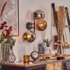 Ripoll Lampada a sfera, Applique Cromo, Ramato, Grigio fumo, 3-Luci