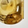 Ripoll Lampada a sfera, Applique Cromo, Oro, Grigio fumo, 3-Luci