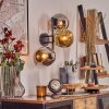 Ripoll Lampada a sfera, Applique Cromo, Oro, Grigio fumo, 3-Luci