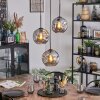 Ripoll Lampadario a sospensione, Lampada a sfera, Lampada a sospensione a cluster Grigio fumo, 3-Luci
