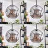 Ripoll Lampadario a sospensione, Lampada a sfera, Lampada a sospensione a cluster Grigio fumo, 3-Luci