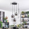 Ripoll Lampadario a sospensione, Lampada a sfera, Lampada a sospensione a cluster Grigio fumo, 3-Luci