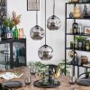 Ripoll Lampadario a sospensione, Lampada a sfera, Lampada a sospensione a cluster Grigio fumo, 3-Luci