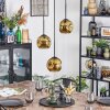 Ripoll Lampadario a sospensione, Lampada a sfera, Lampada a sospensione a cluster Oro, 3-Luci