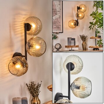 Ripoll Lampada a sfera, Applique Ambrato, Chiaro, 3-Luci