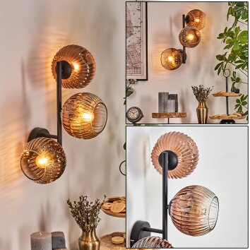 Ripoll Lampada a sfera, Applique Chiaro, Ramato, 3-Luci