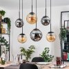 Gastor Lampadario a sospensione, Lampada a sfera, Lampada a sospensione Ambrato, Grigio fumo, 6-Luci