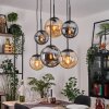 Gastor Lampadario a sospensione, Lampada a sfera, Lampada a sospensione Ambrato, Grigio fumo, 6-Luci