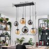 Gastor Lampadario a sospensione, Lampada a sfera, Lampada a sospensione Ambrato, Grigio fumo, 6-Luci