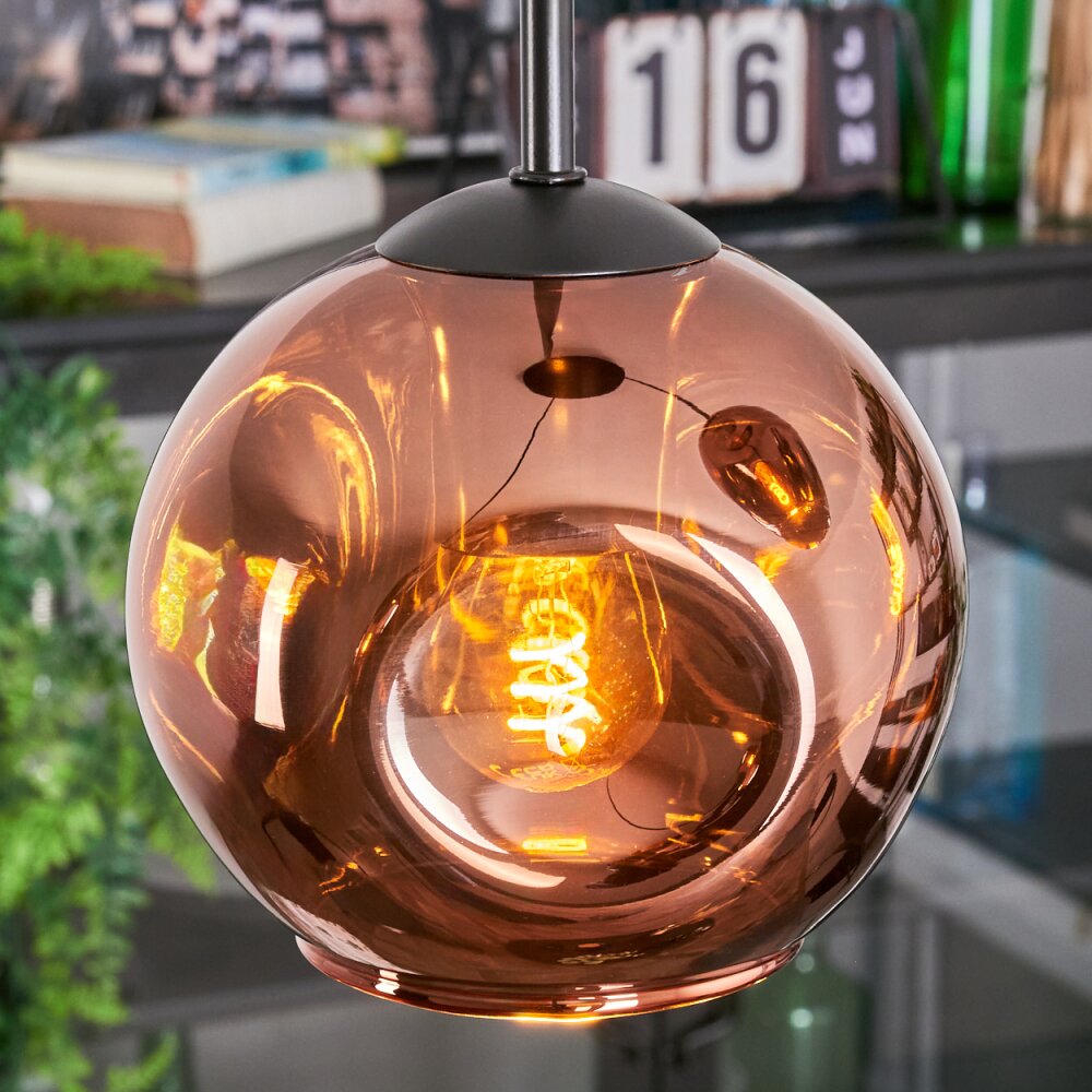 Ripoll Lampadario a sospensione, Lampada a sfera, Lampada a sospensione a cluster Ramato, 3-Luci