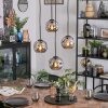 Ripoll Lampadario a sospensione, Lampada a sfera, Lampada a sospensione a cluster Grigio fumo, 4-Luci