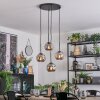 Ripoll Lampadario a sospensione, Lampada a sfera, Lampada a sospensione a cluster Grigio fumo, 4-Luci