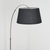 Bassagoda Lampada da terra Nichel opaco, Nero, 1-Luce
