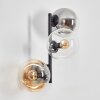 Gastor Lampada a sfera, Applique Ambrato, Chiaro, Grigio fumo, 3-Luci