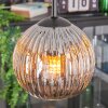 Ripoll Lampadario a sospensione, Lampada a sfera, Lampada a sospensione a cluster Cromo, Grigio fumo, 3-Luci