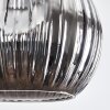 Ripoll Lampadario a sospensione, Lampada a sfera, Lampada a sospensione a cluster Cromo, Grigio fumo, 3-Luci