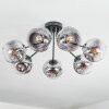 Ripoll Plafoniera, Lampada a sfera Cromo, Chiaro, Grigio fumo, 7-Luci