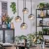 Ripoll Lampadario a sospensione, Lampada a sfera, Lampada a sospensione a cluster Chiaro, Grigio fumo, 4-Luci