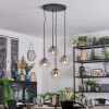 Ripoll Lampadario a sospensione, Lampada a sfera, Lampada a sospensione a cluster Chiaro, Grigio fumo, 4-Luci